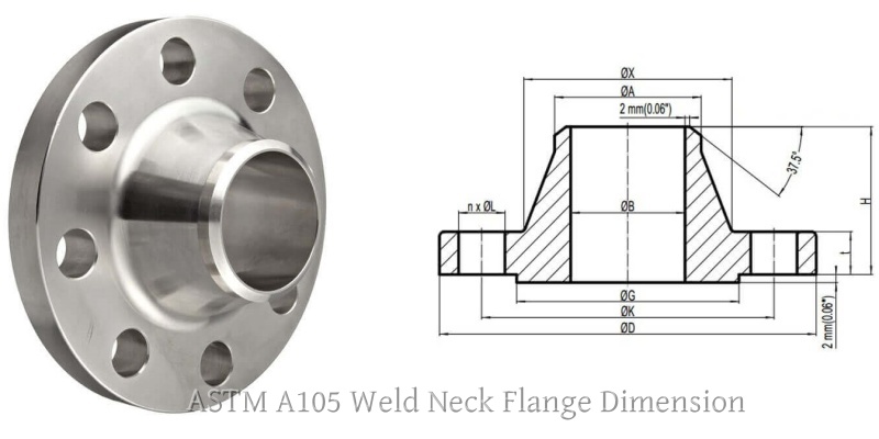 ASTM A105 Weld Neck Flange