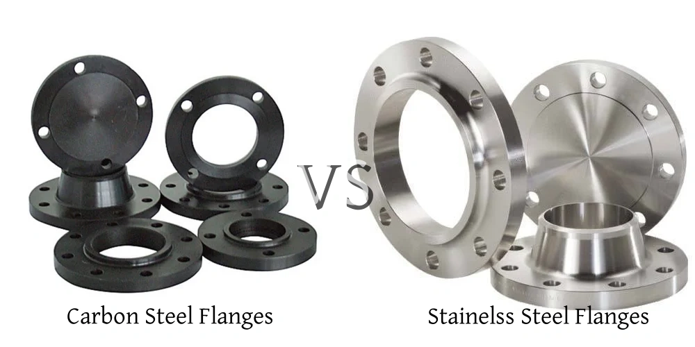 carbon steel flanges vs stainless steel flanges